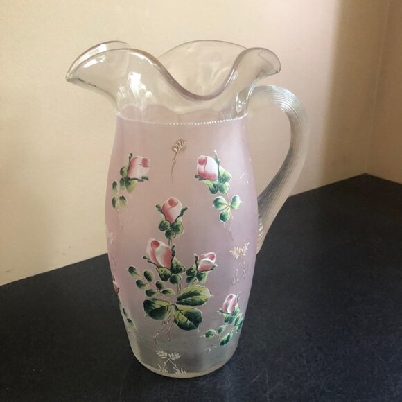 Hand Painted Ruffled Edge Lemonade Set - Picture 3 of 12